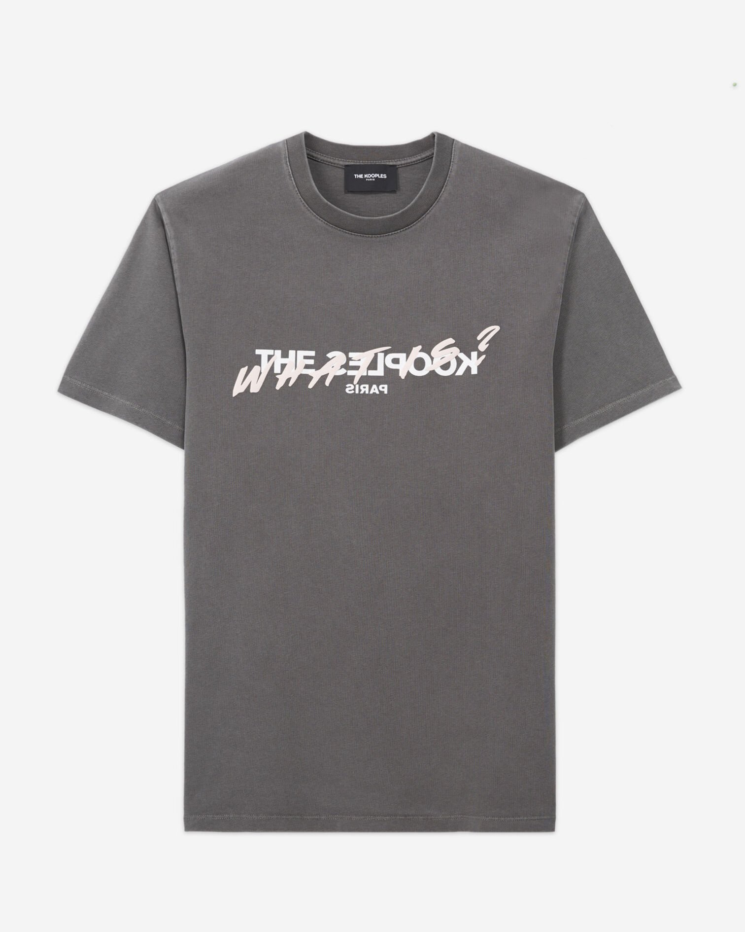 T-shirt gris clair imprimé what is, GREY, hi-res image number null