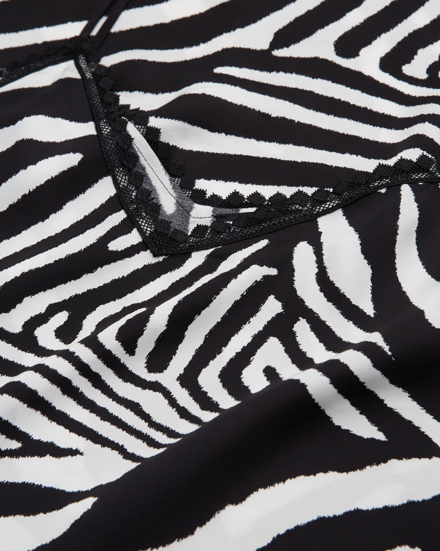 Vestido largo estampado, BLACK WHITE, hi-res image number null