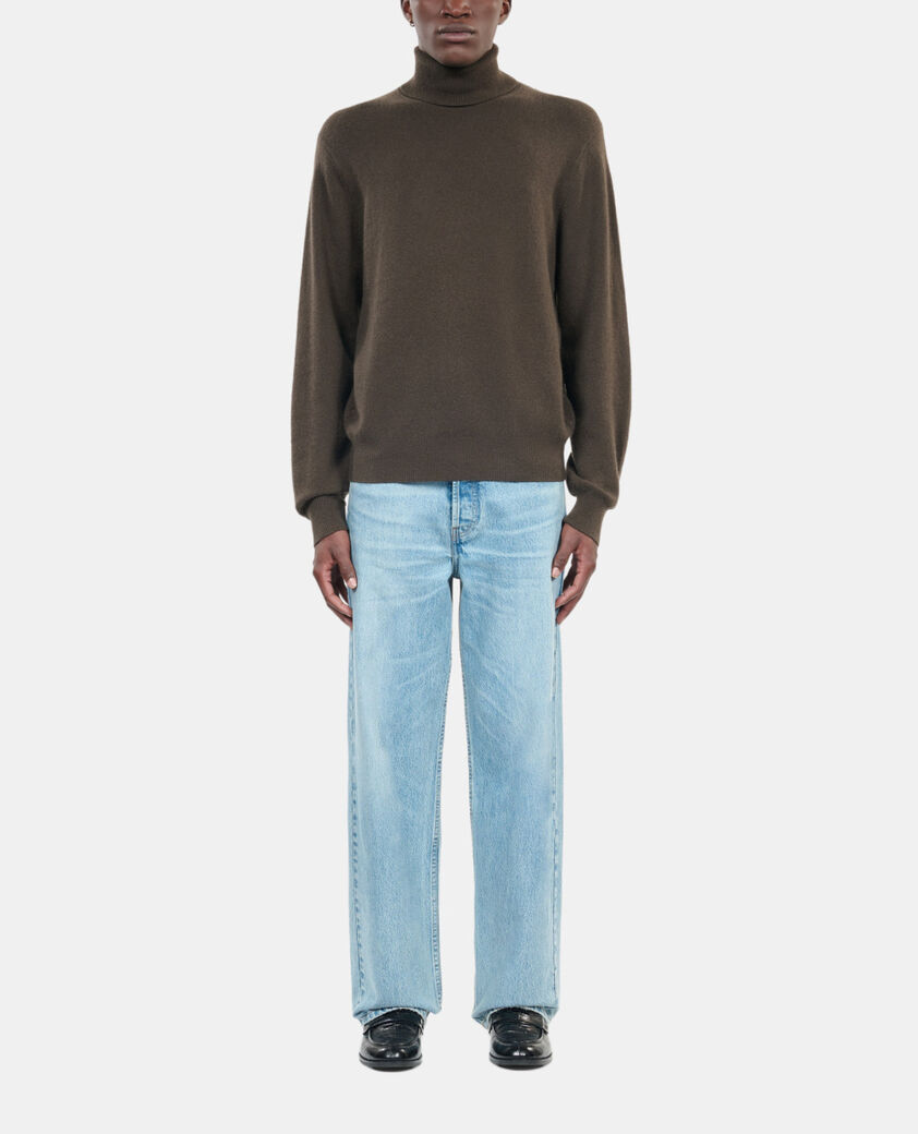 The Kooples HOMME KAKI pull en cachemire kaki