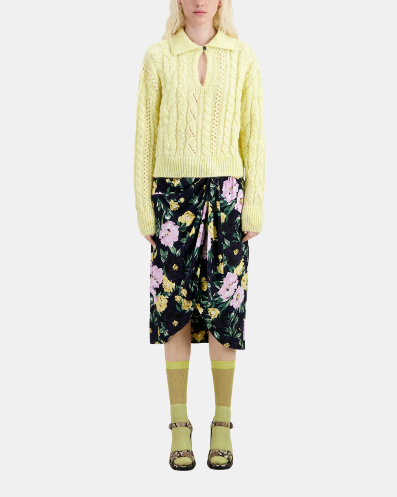 Jersey amarillo mezcla lana, YELLOW, hi-res image number null