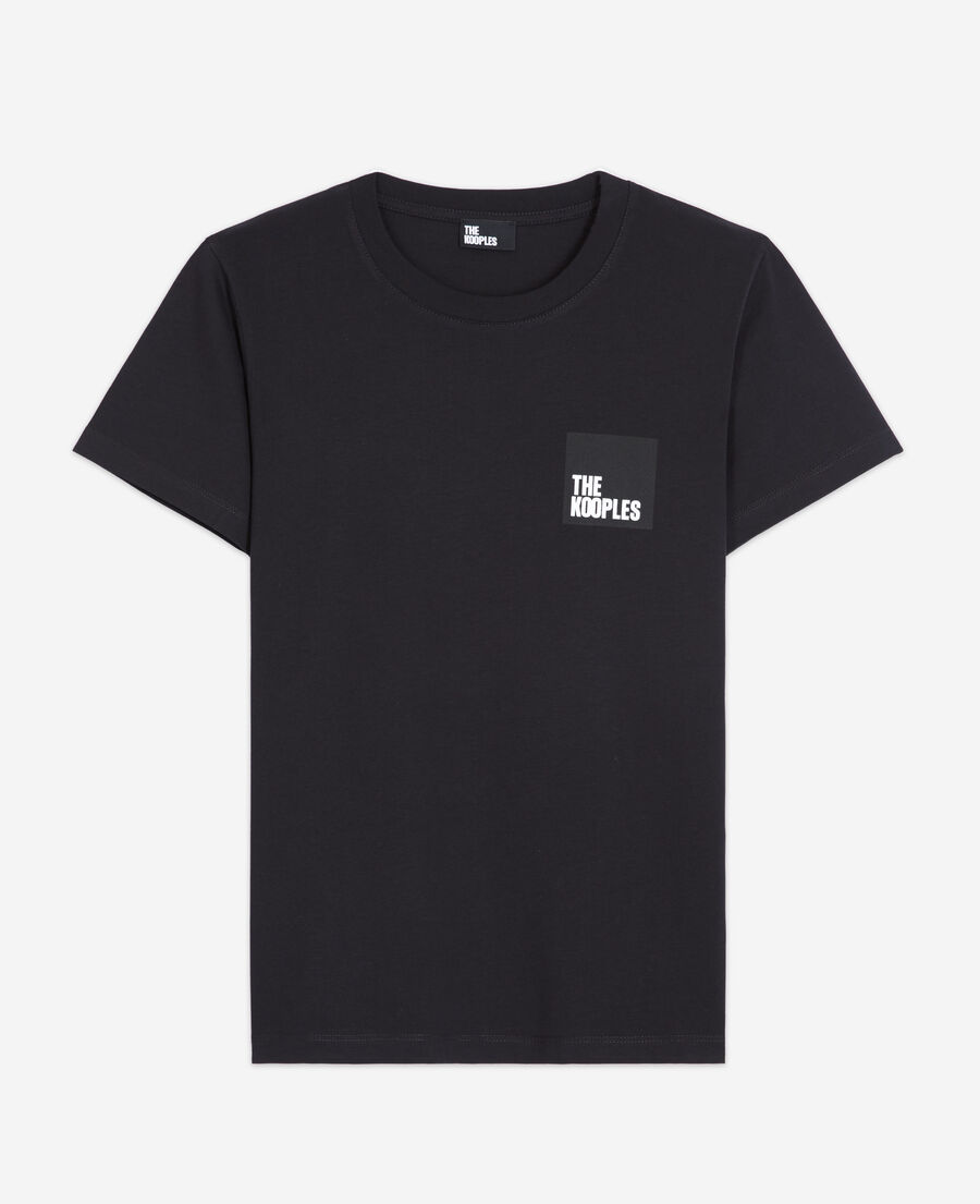 black cotton t-shirt