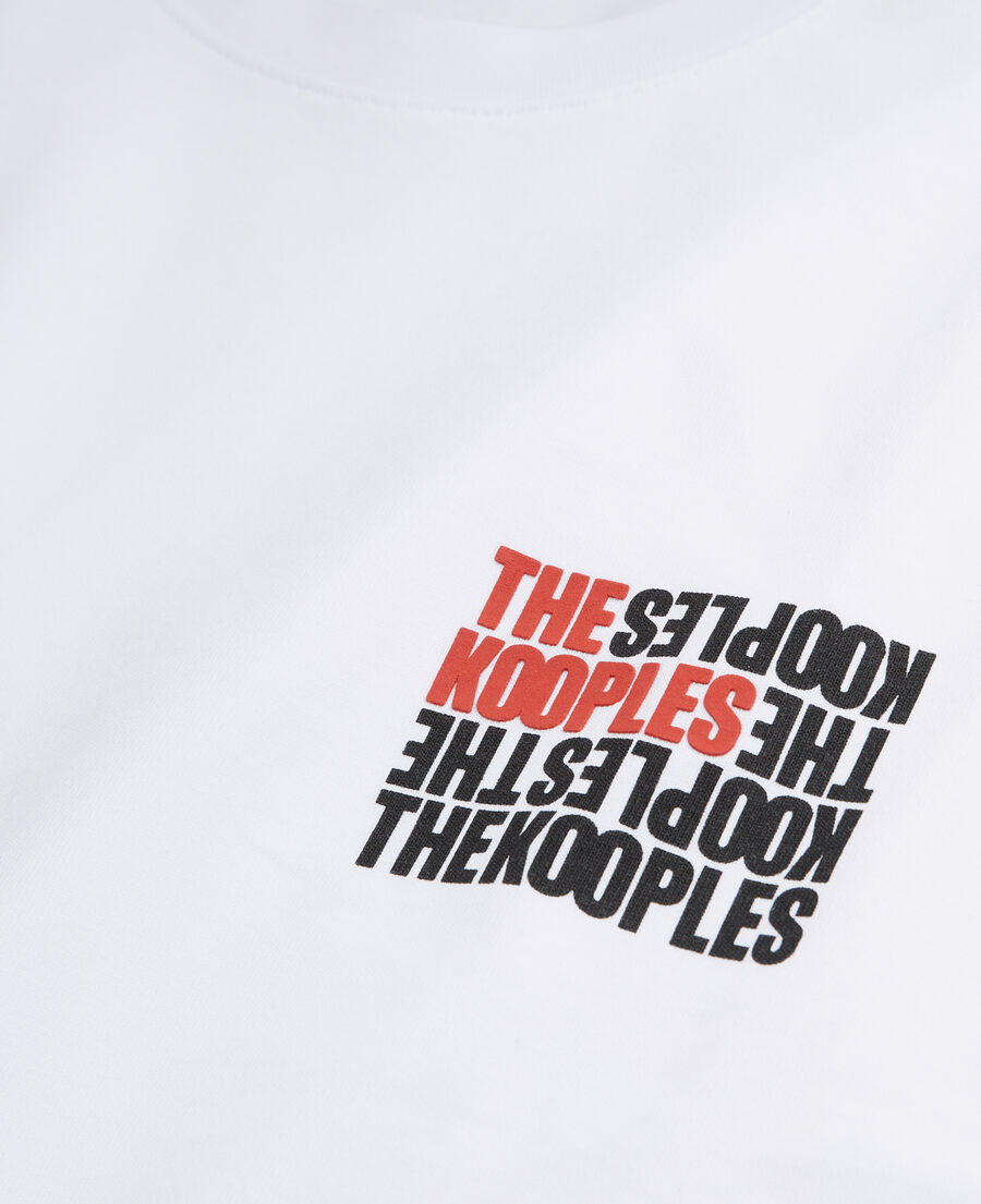 weißes t-shirt mit the kooples logo