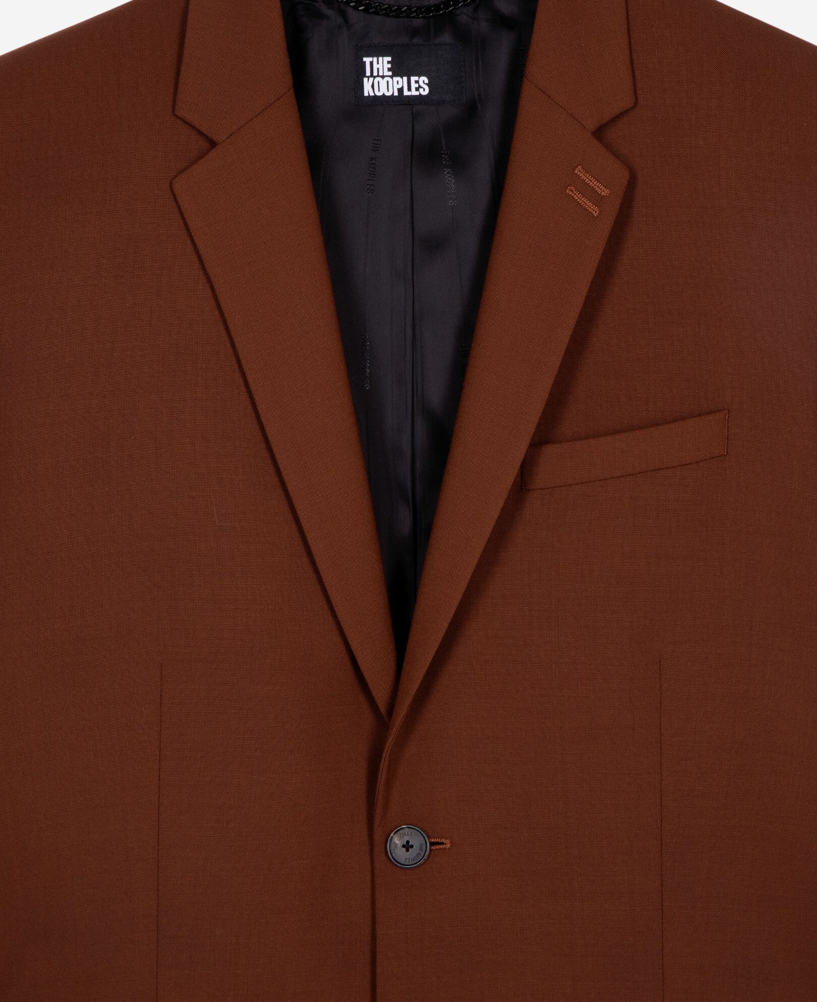 The Kooples MEN ROUILLE brown suit jacket
