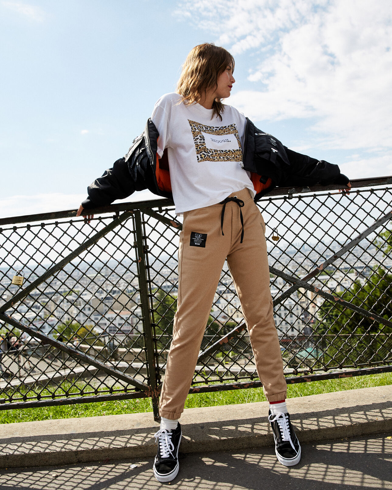 The Kooples FEMME BEIGE jogging beige décontracté coton