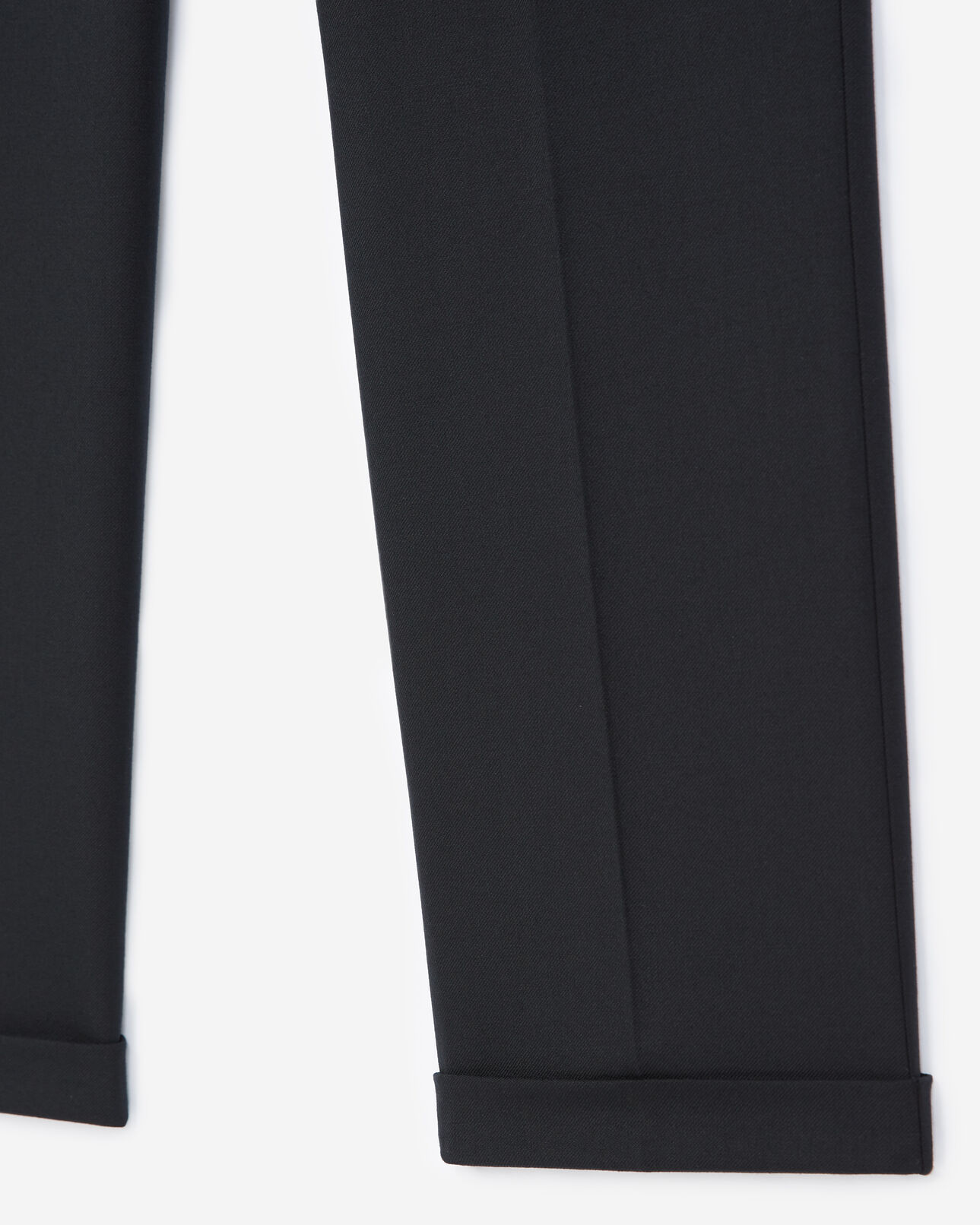 The Kooples MEN BLACK black wool trousers 
