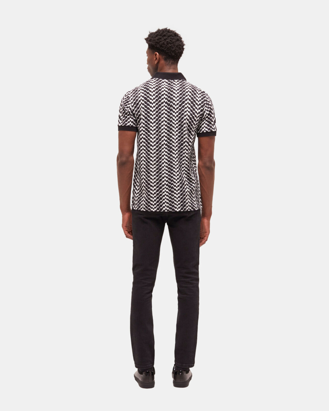 The Kooples HERREN BLACK / WHITE poloshirt mit print