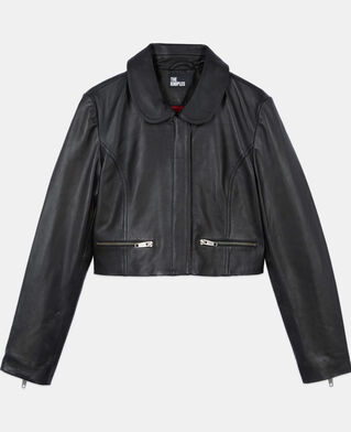 The Kooples DAMEN BLACK schwarze lederjacke
