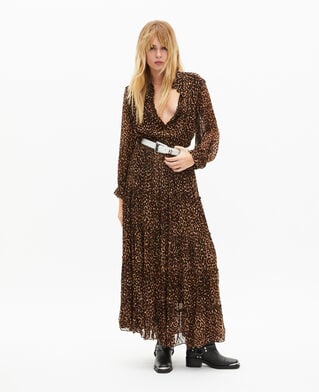 The Kooples DAMEN BEIGE ECRU silberner western-g&uuml;rtel mit schnalle aus ecrufarbenem leder