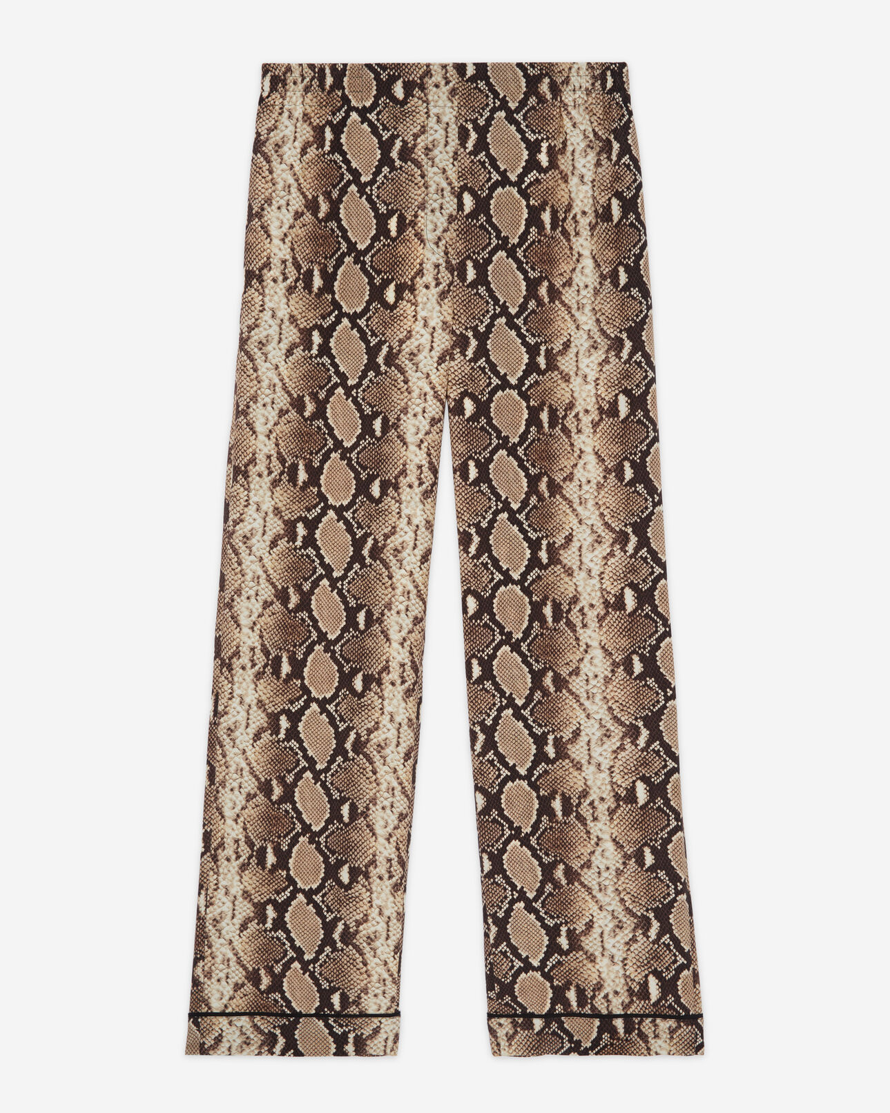 The Kooples WOMEN BEIGE snakeskin print pants