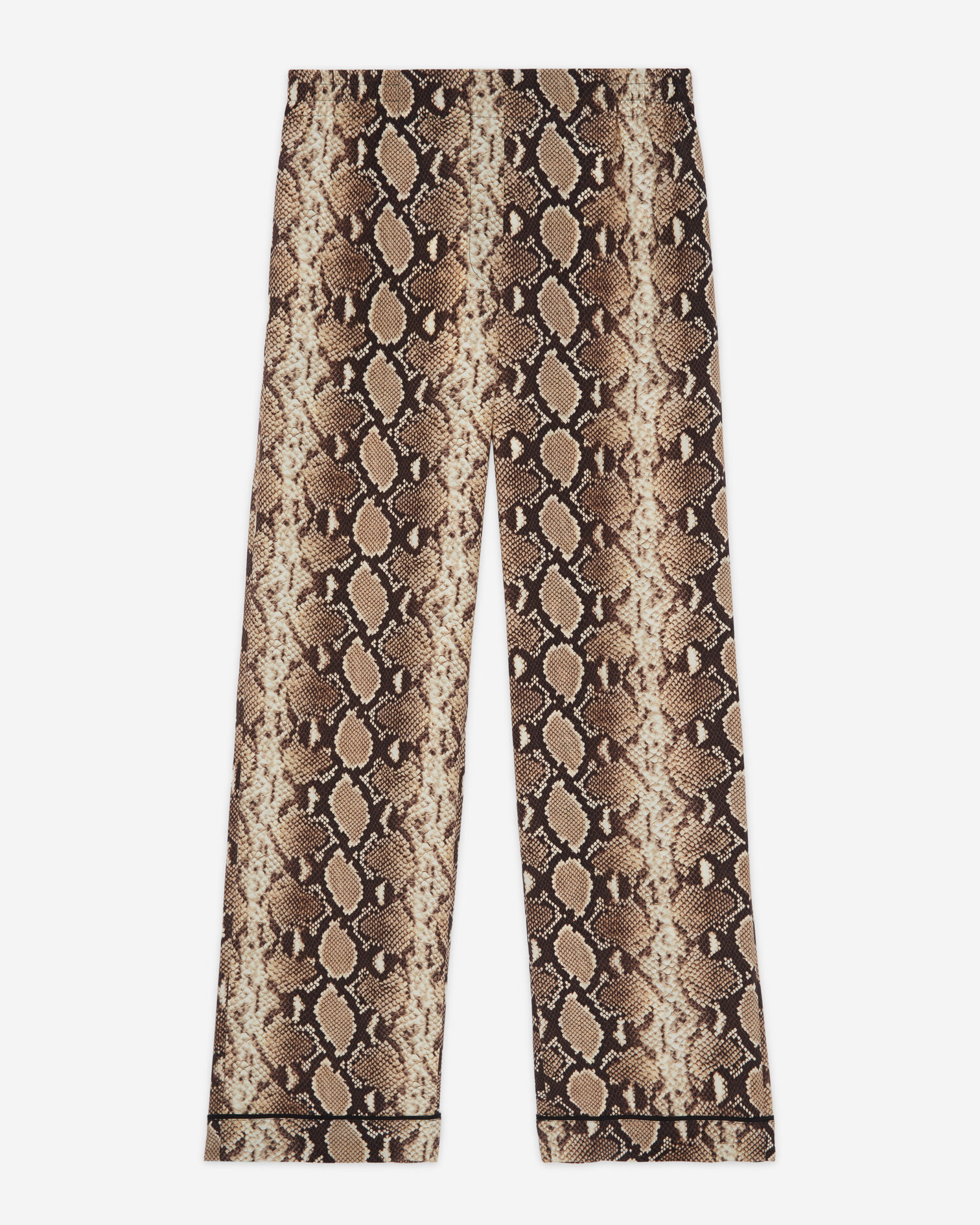Snakeskin print pants, BEIGE, hi-res image number null