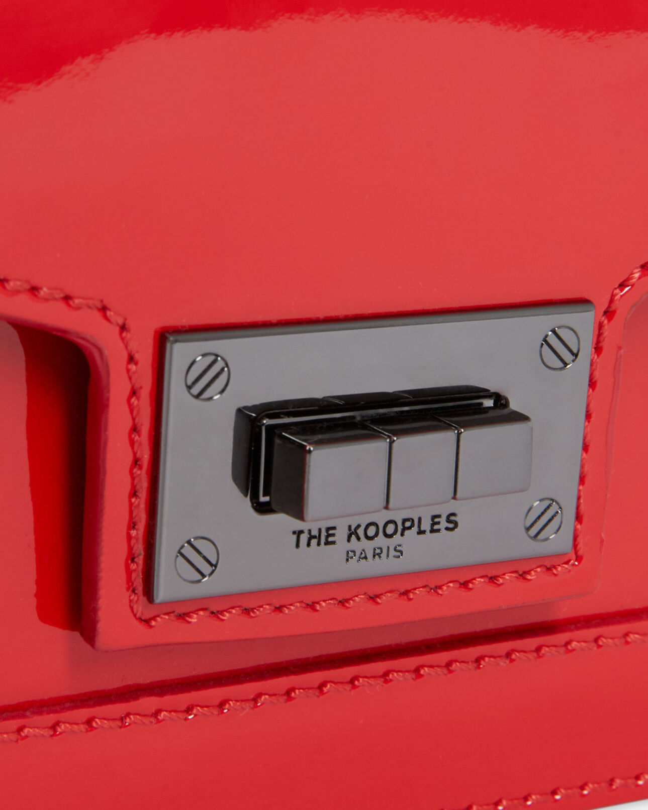 The Kooples WOMEN RED emily belt in red leather