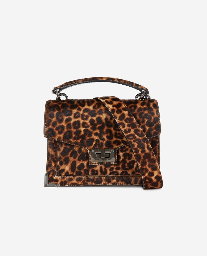 The Kooples WOMEN LEOPARD small emily bag in leopard print leather