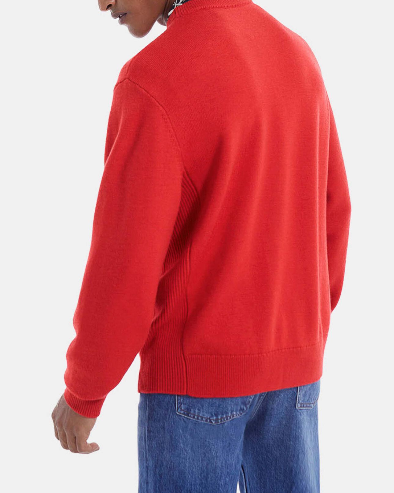 The Kooples HOMBRE RED jersey rojo de lana cuello redondo clásico