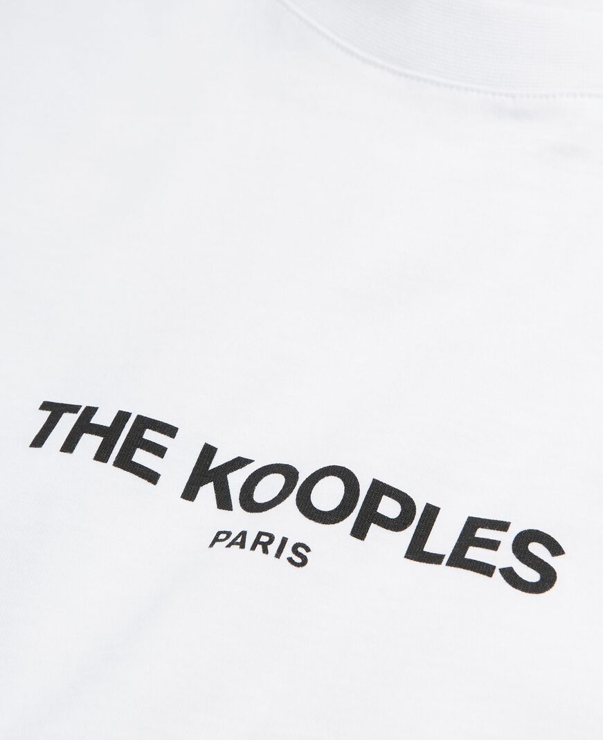 The Kooples FEMME WHITE t-shirt logo blanc