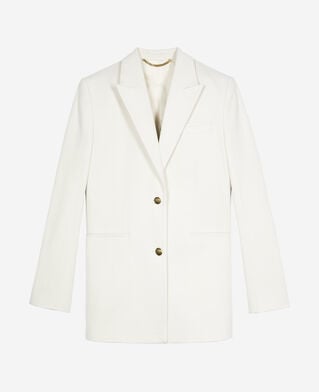 The Kooples FEMME WHITE veste de tailleur en coton écrue