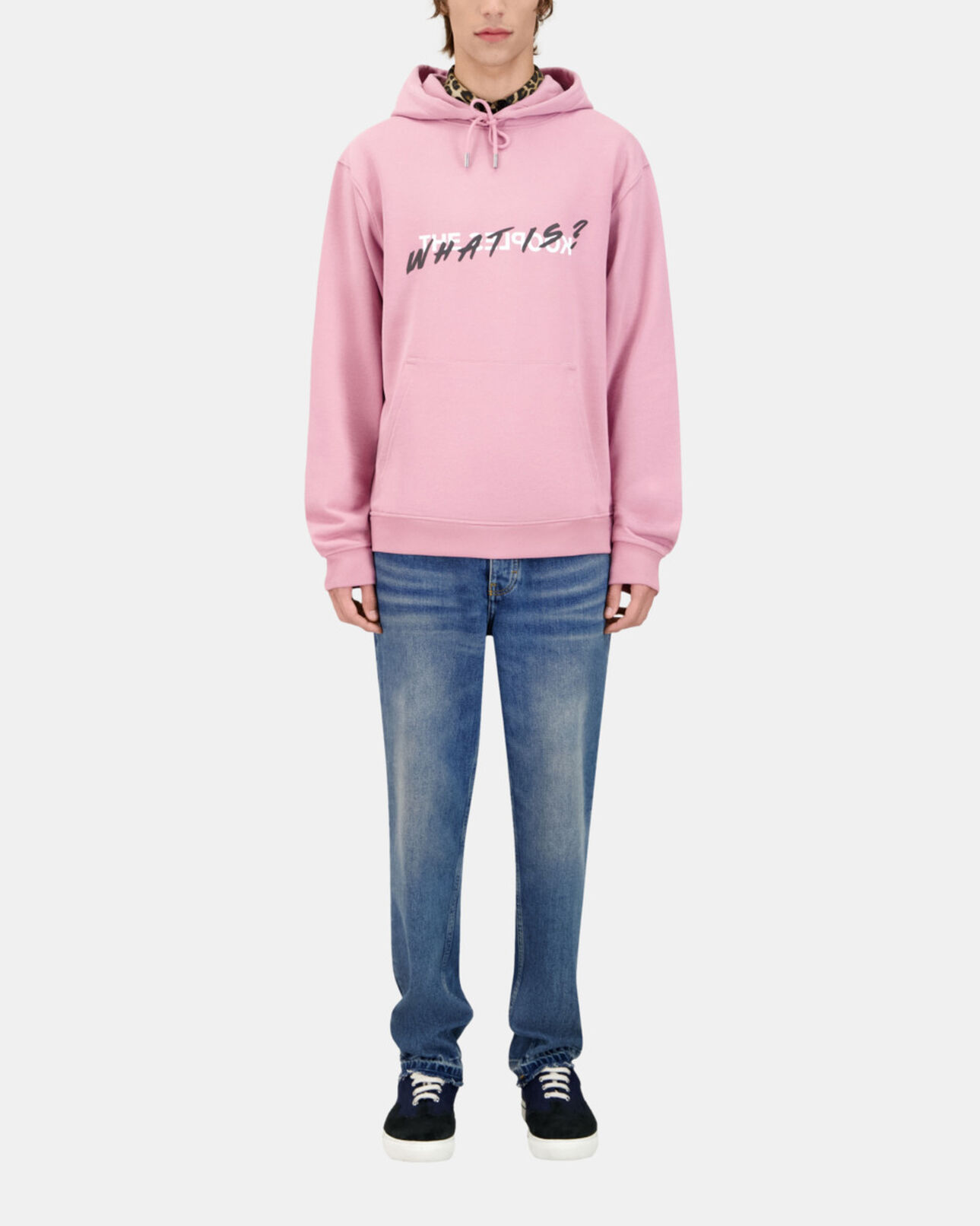 The Kooples MEN PINK WOOD lilac what is hoodie