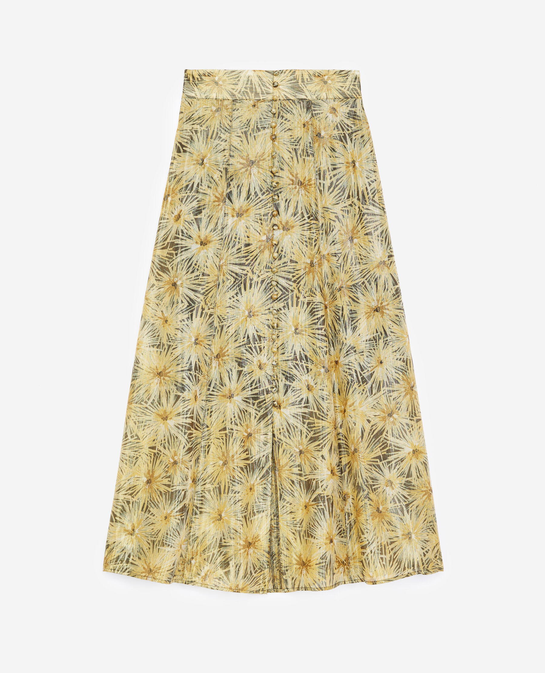 Long flowing skirt with golden motif