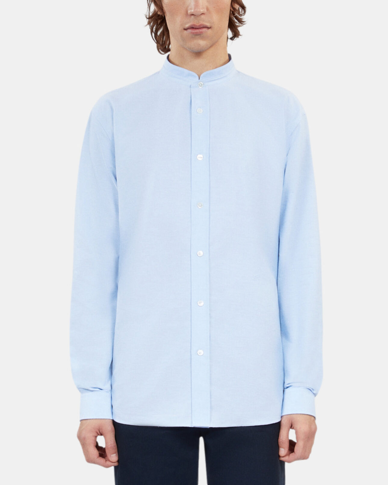 The Kooples HERREN LIGHT BLUE himmelblaues oxford-hemd