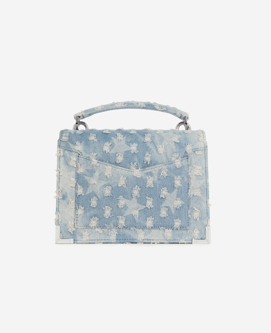 small emily blue denim bag with stars
