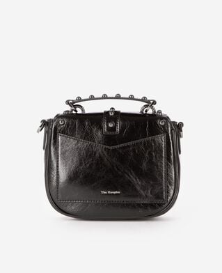 The Kooples FEMME BLACK sac emily arrondi &agrave; studs noir