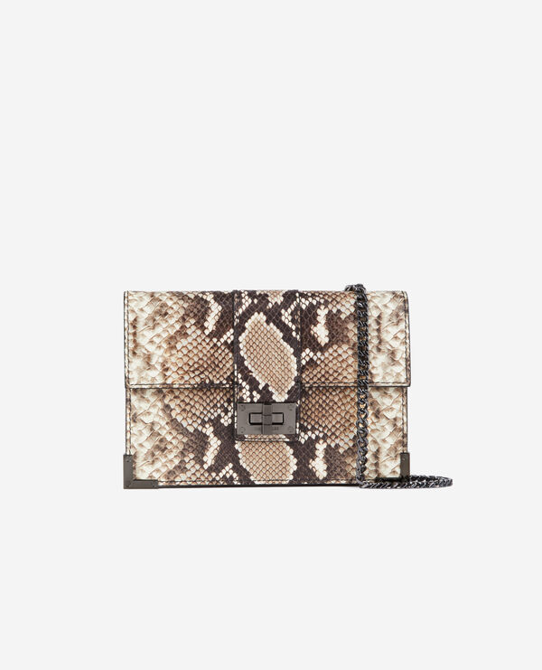 medium emily leather clutch bag