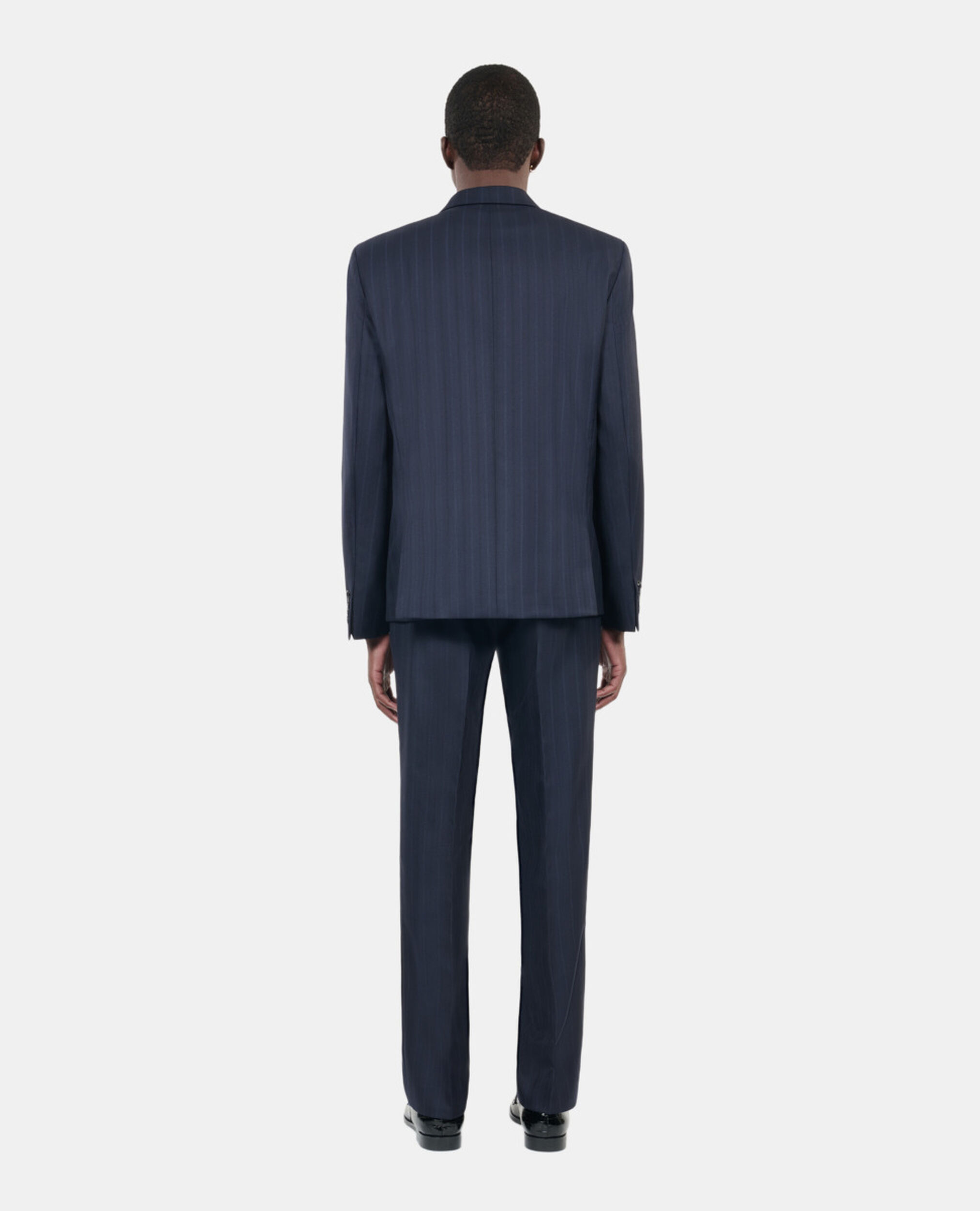 Veste de costume à rayures bleues, NAVY, hi-res image number null