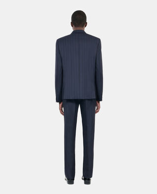 The Kooples HOMME NAVY veste de costume à rayures bleues