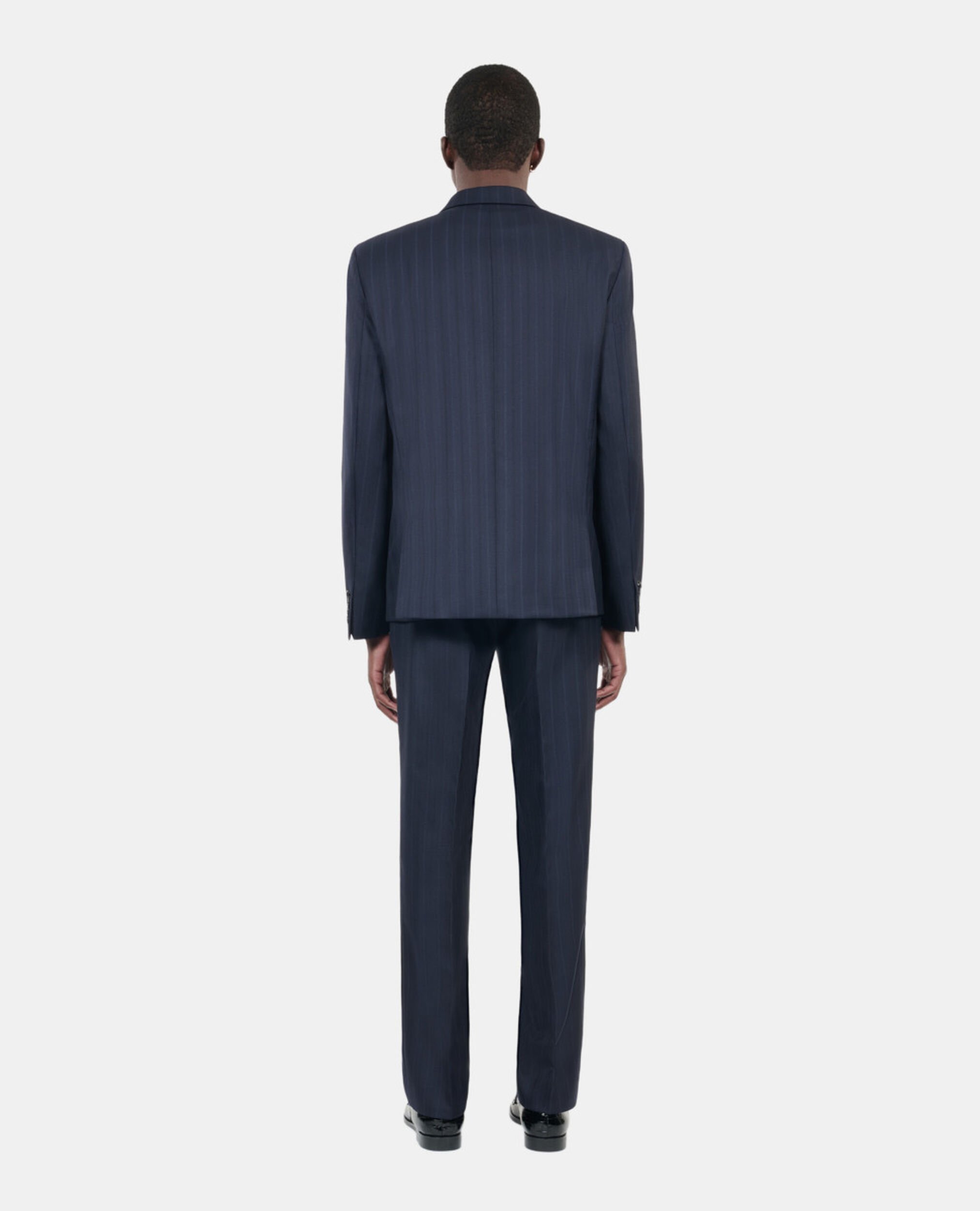 Veste de costume à rayures bleues, NAVY, hi-res image number null