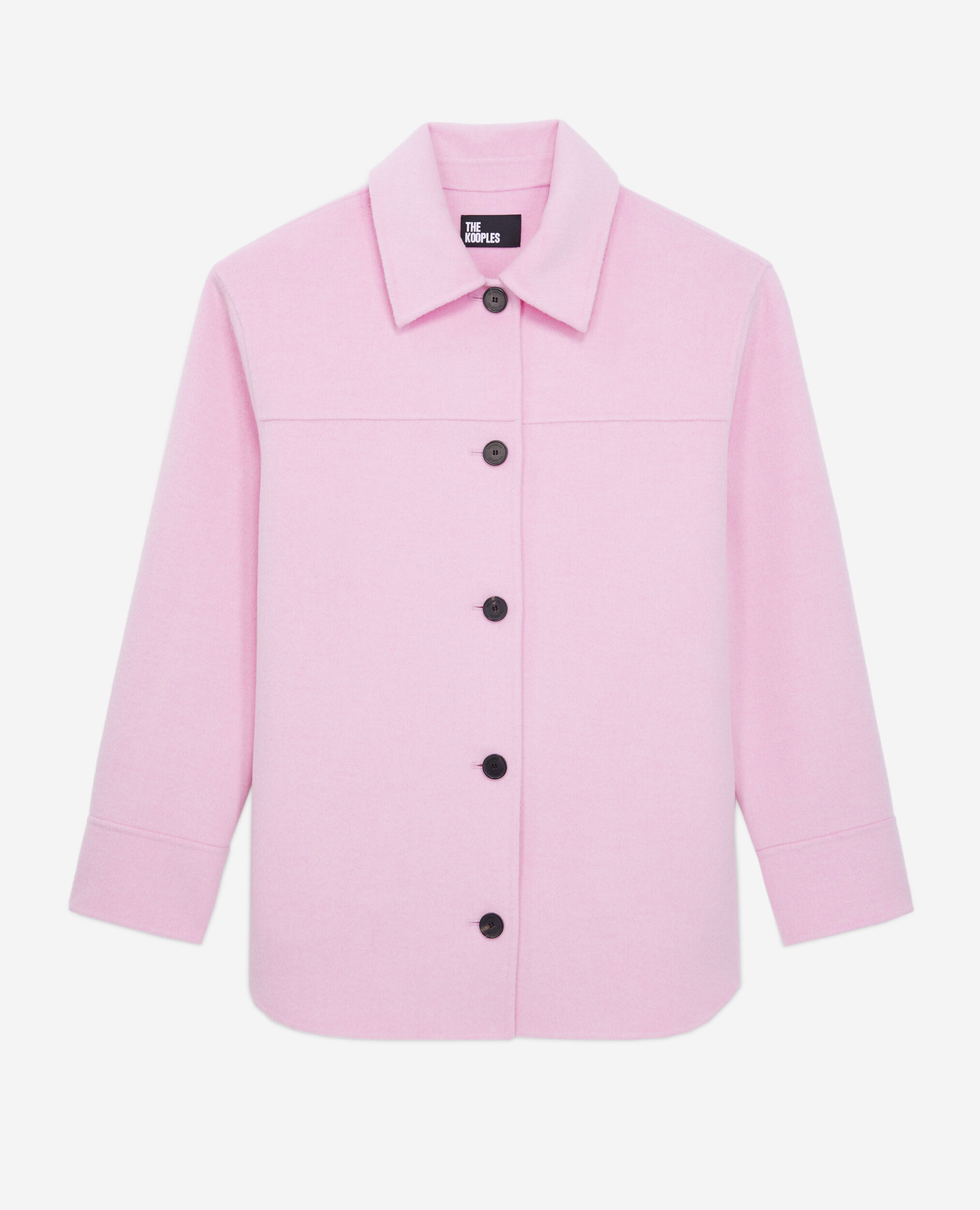 Pink button discount up jacket