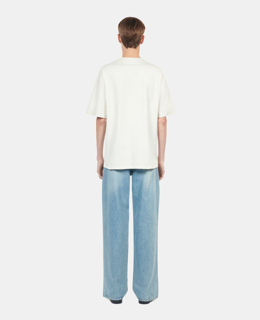 The Kooples MEN ECRU ecru eternal life tour serigraphy t-shirt