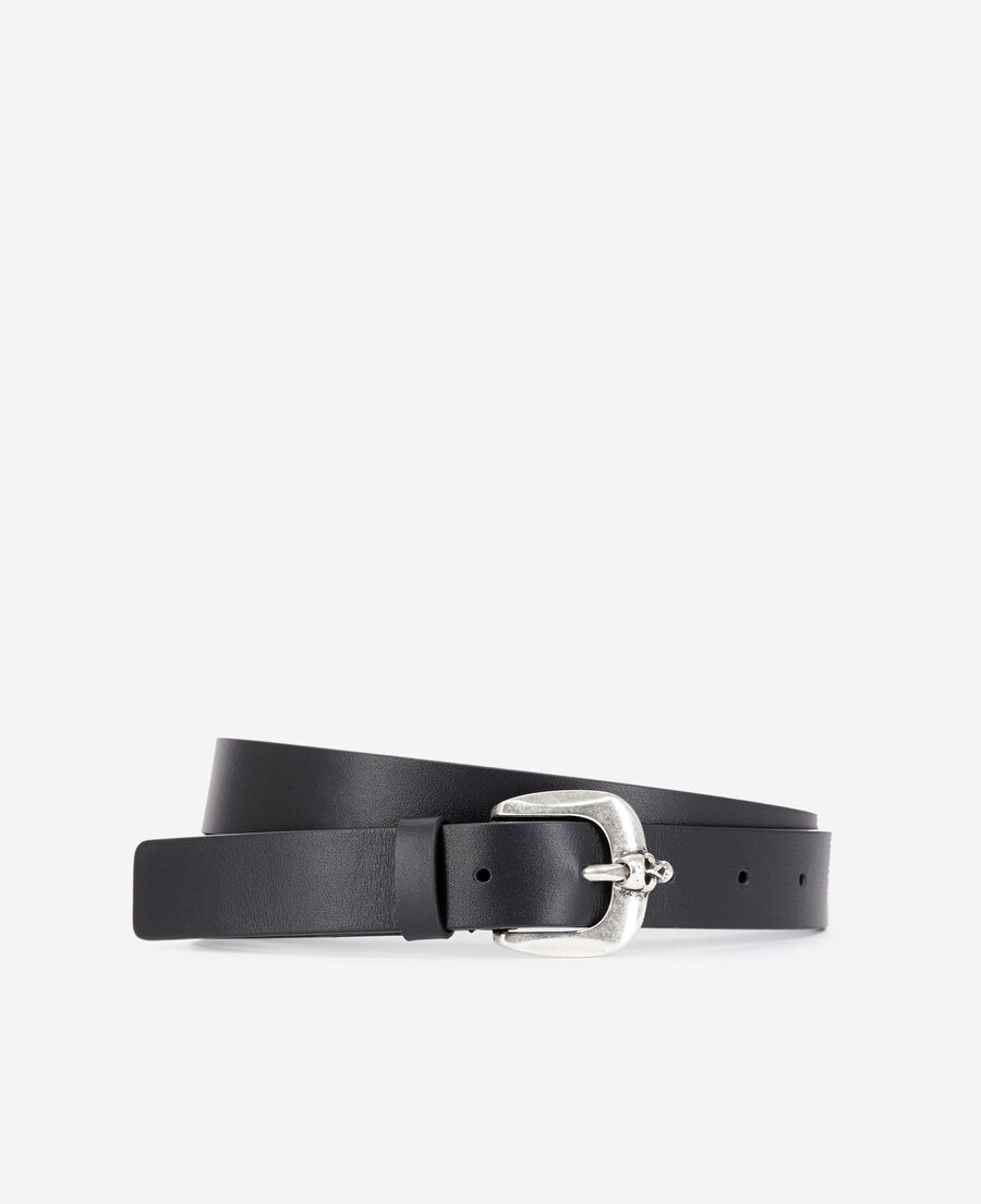 ceinture en cuir noir