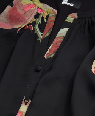 The Kooples WOMEN PINK BLACK long printed dress