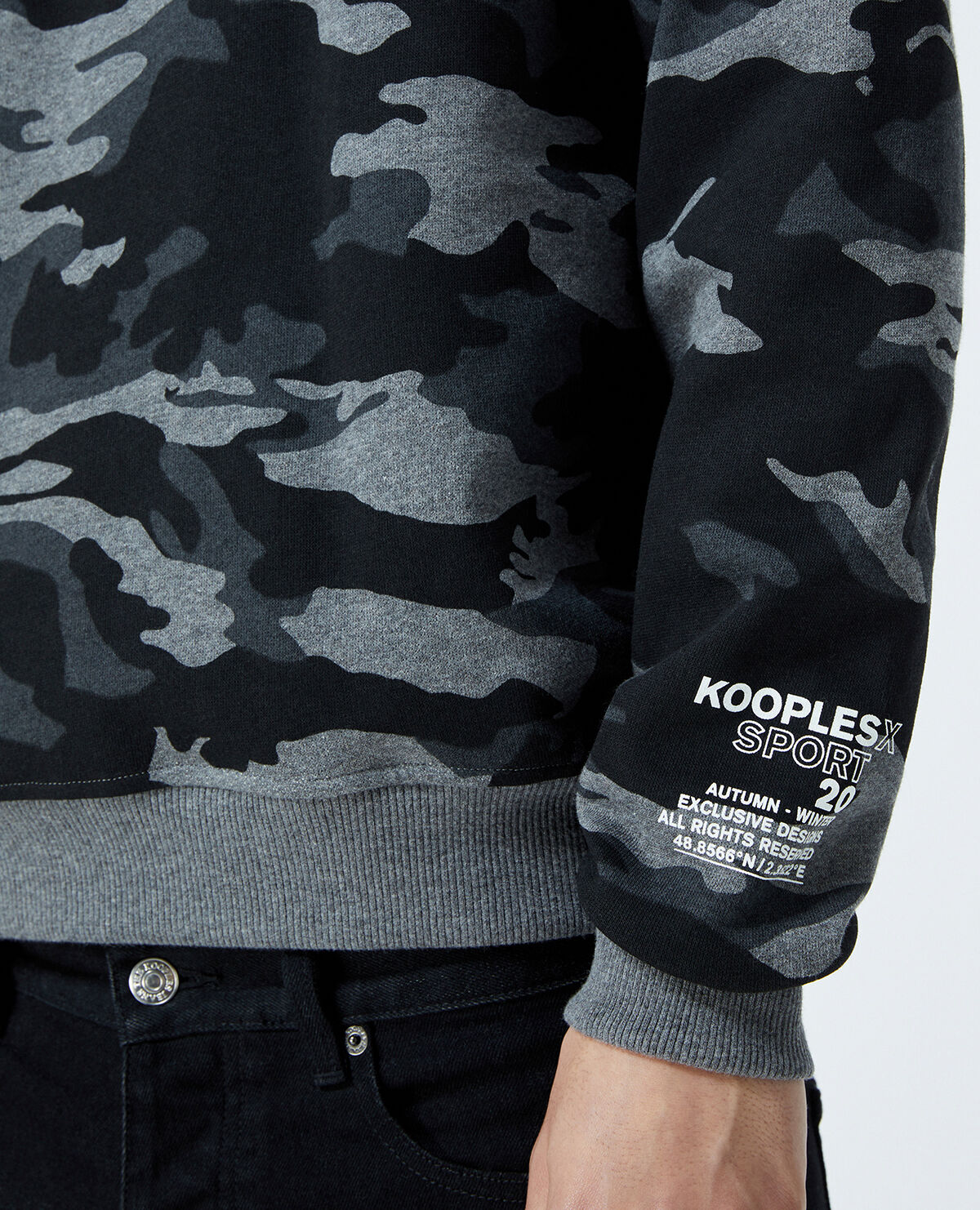 Gray camo sweatshirt discount
