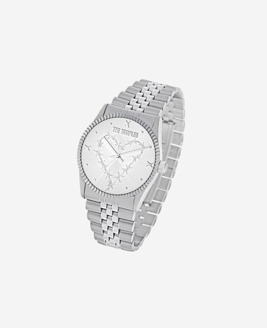 The Kooples MIXTE SILVER montre heart wire argentée