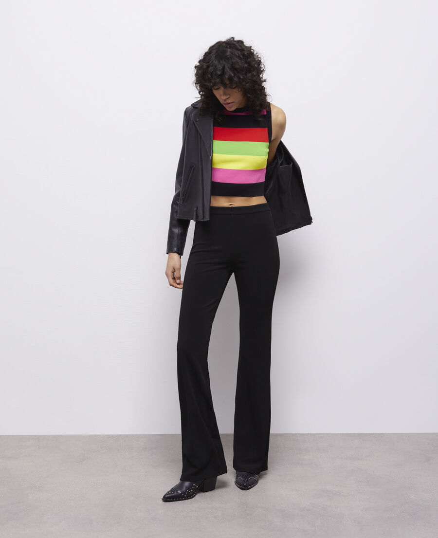 flared black pants