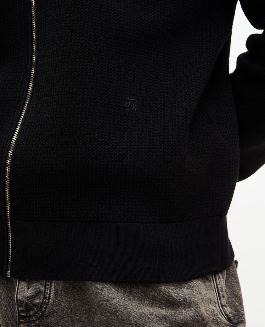 The Kooples MEN BLACK black honeycomb cardigan