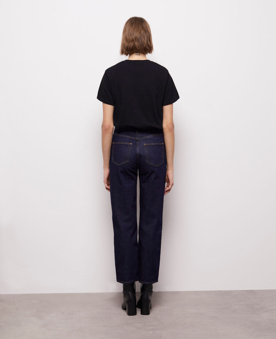 The Kooples F BLUE BRUT blue straight-cut jeans