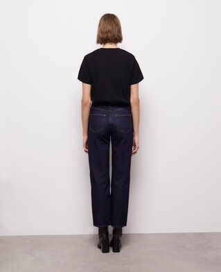 The Kooples F BLUE BRUT blue straight-cut jeans