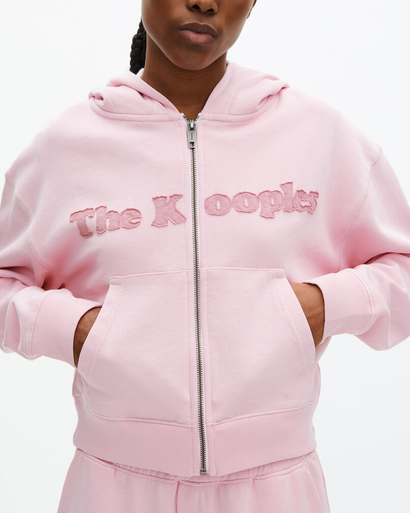 The Kooples WOMEN LILA pink logo hoodie