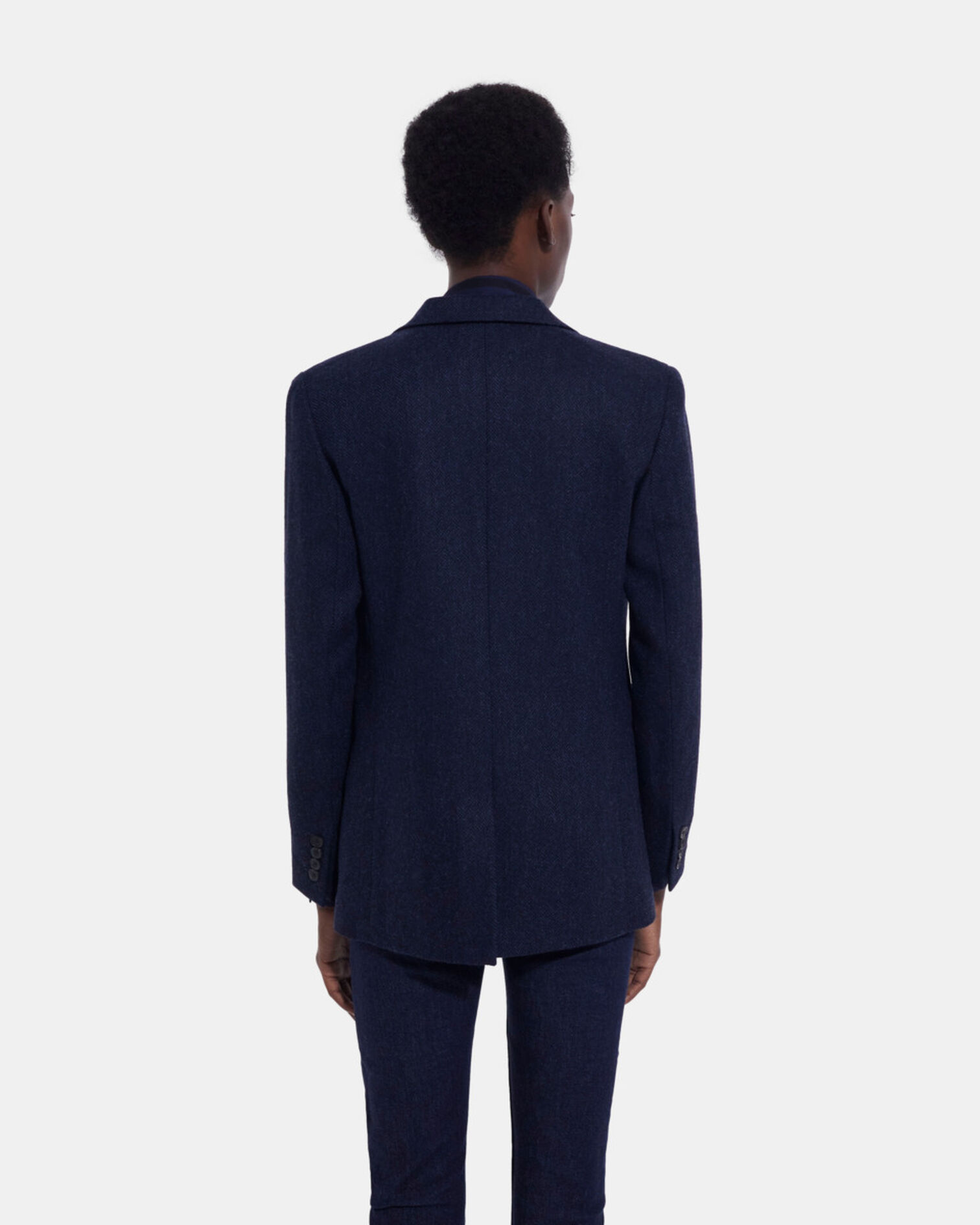 Blaue Wolljacke mit Motiv, NAVY, hi-res image number null