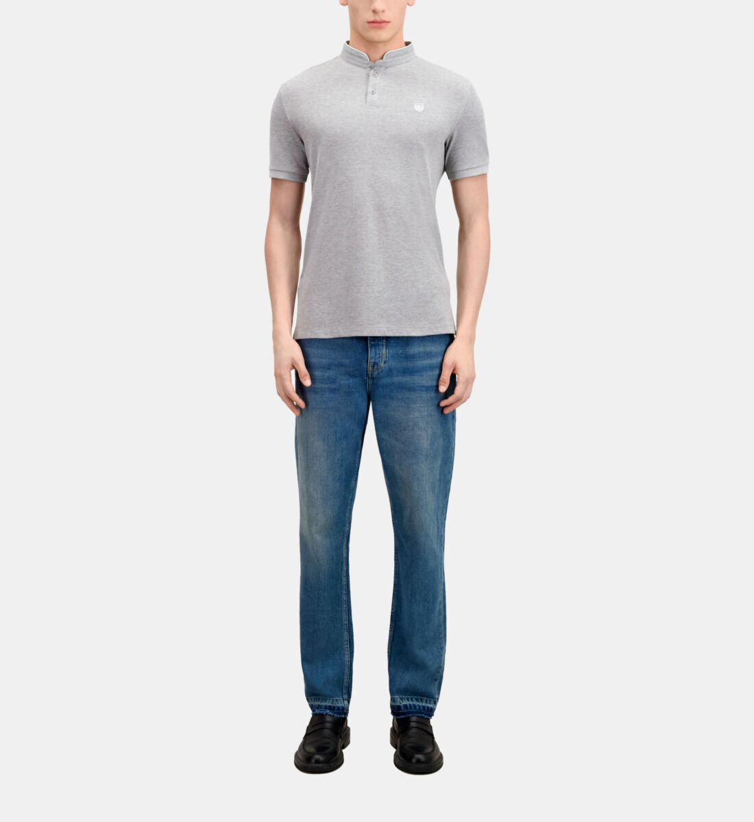 Polo shop gris clair