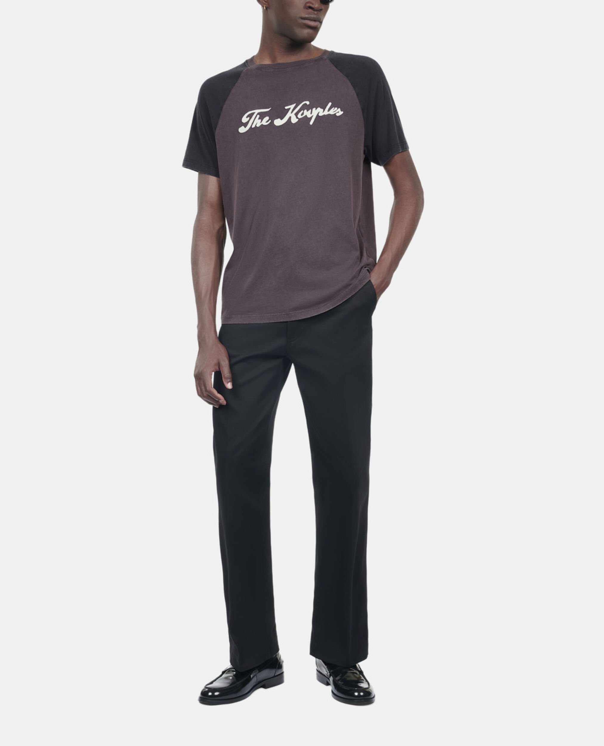 Black Next collection serigraphy t-shirt, BLACK WASHED, hi-res image number null