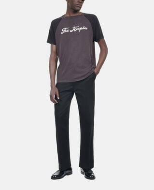 The Kooples H BLACK WASHED black next collection serigraphy t-shirt