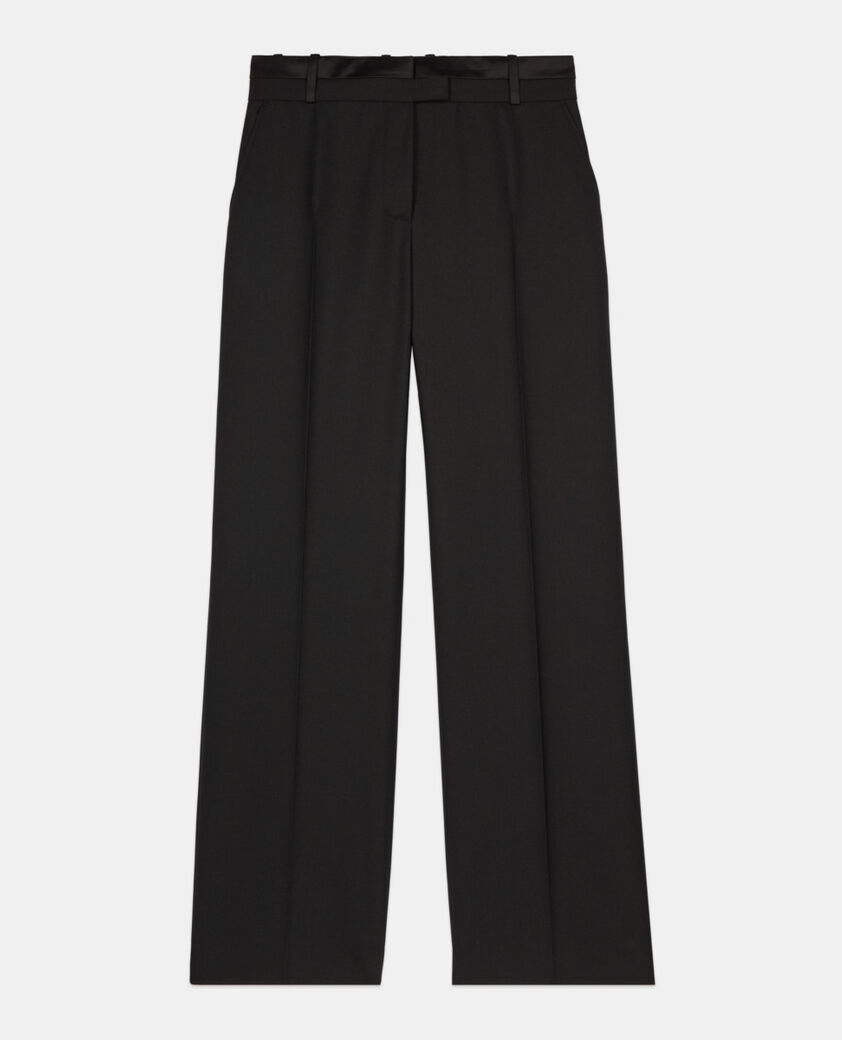 The Kooples FEMME BLACK pantalon tailleur large noir