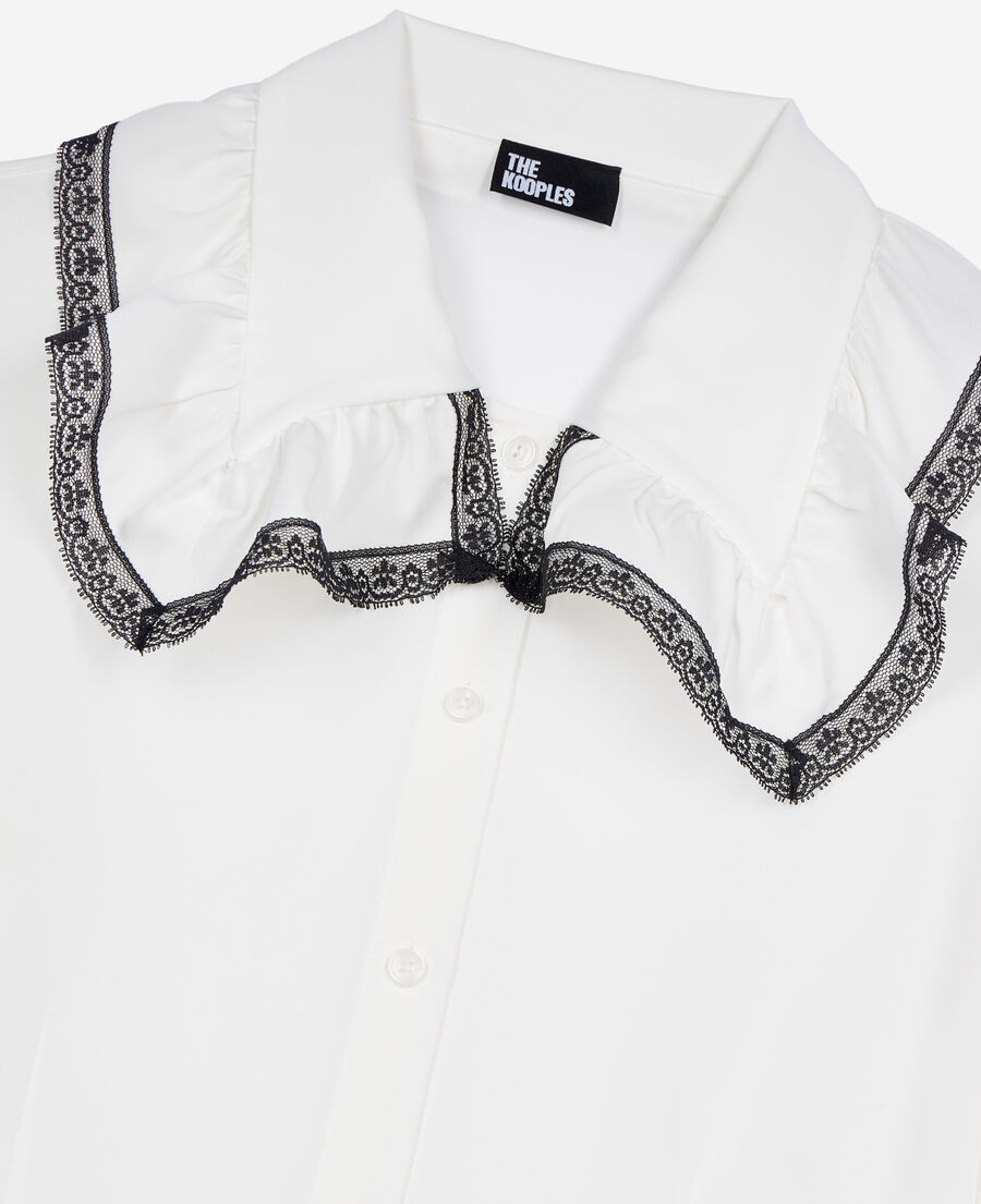 The Kooples F WHITE white silk shirt
