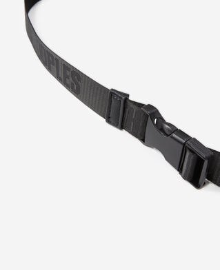 The Kooples WOMEN BLACK black waist bag with tape logo