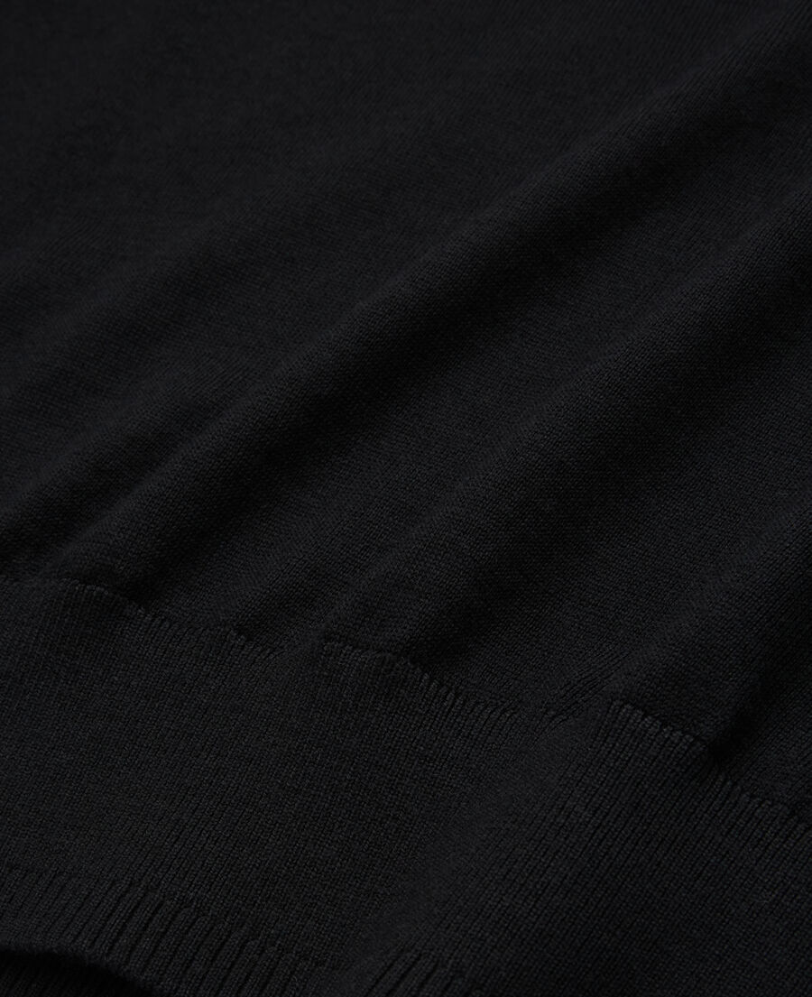 jersey lana merina negro