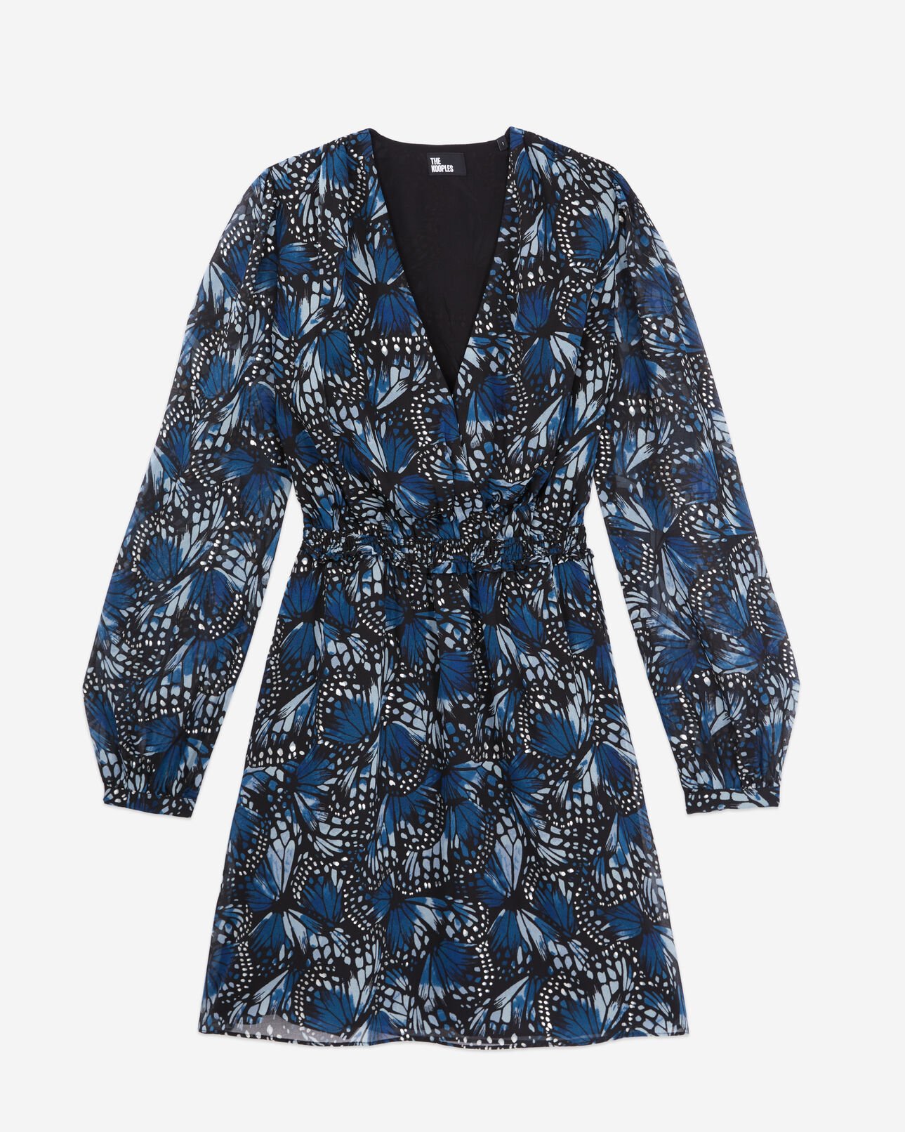 The Kooples DAMEN BLUE kurzes kleid mit print