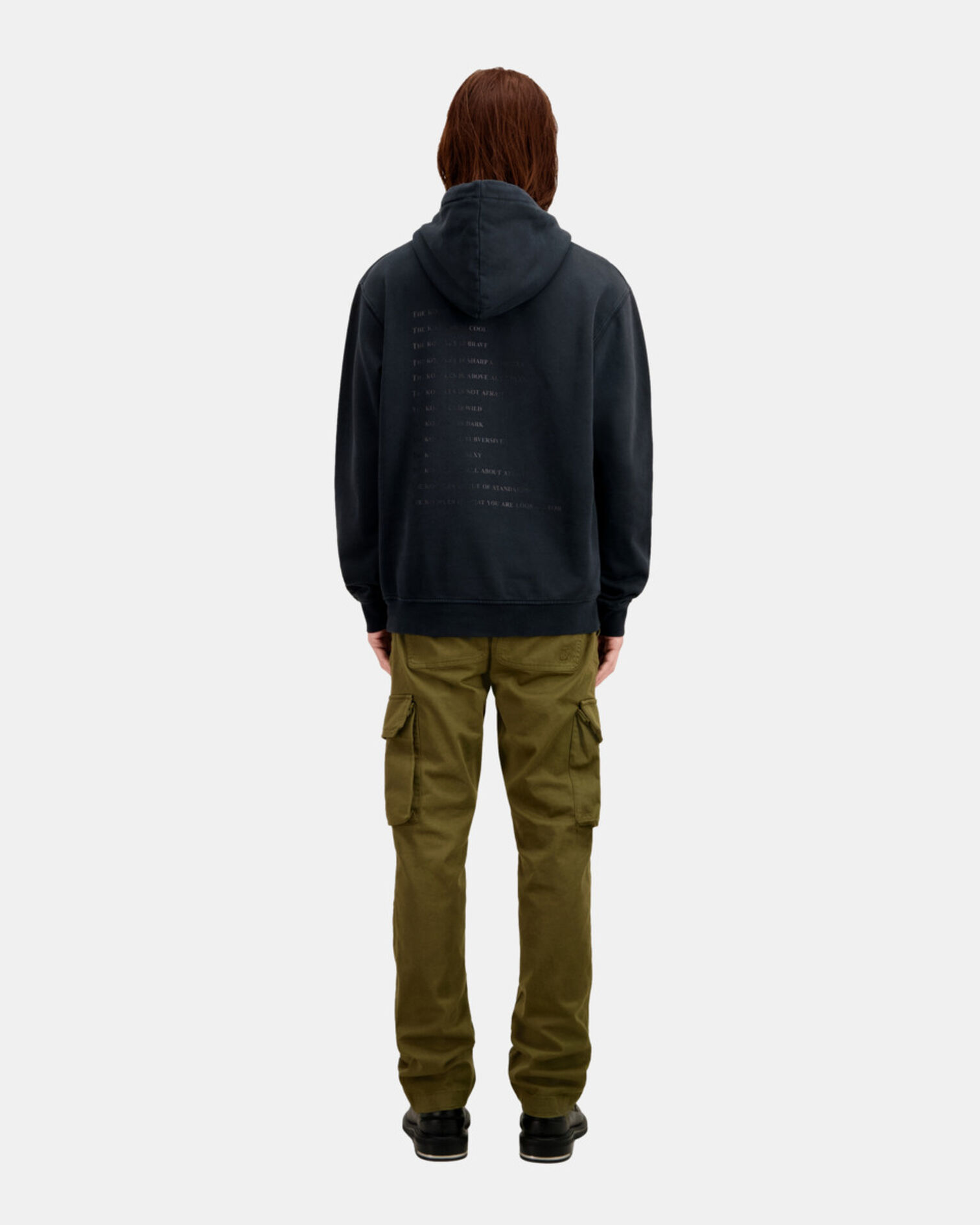 Men's Black What is hoodie, BLACK WASHED, hi-res image number null