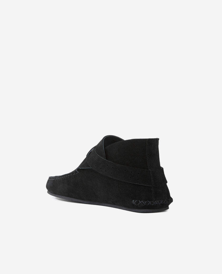 The Kooples MEN BLACK black suede leather shoes